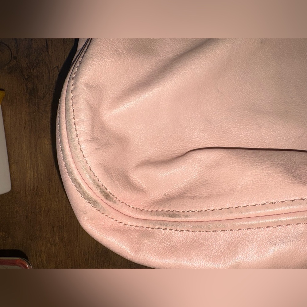 Coach Leather Blush Hobo Shoulder Bag - Picture 10 of 16